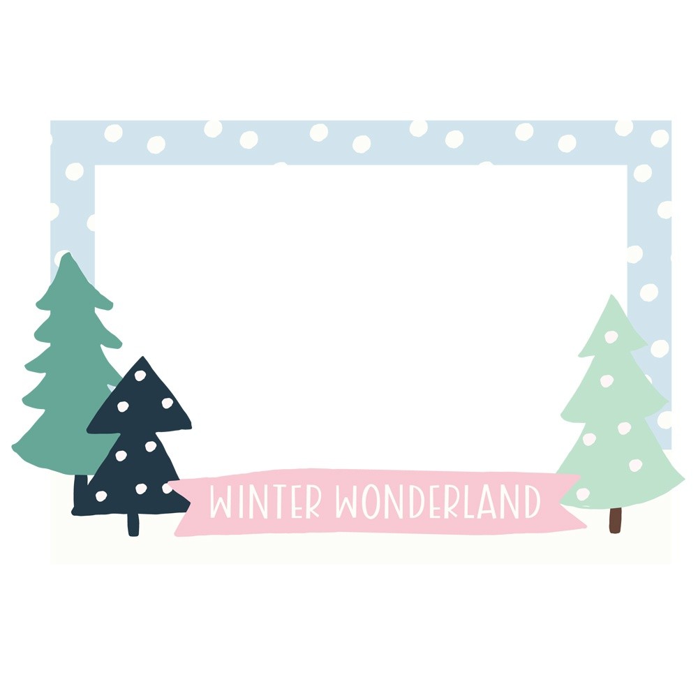 3 Pack - Winter Wonder Chipboard Frames-6/Pkg - WNW21224