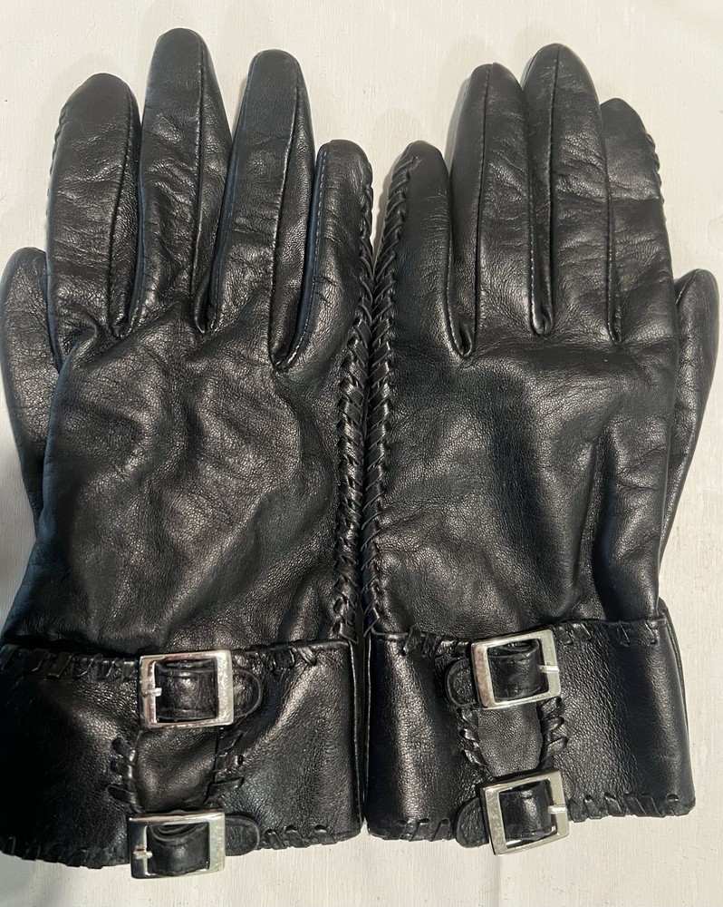 Wilson Leather Black Leather Gloves  L  Thinsulate Lined