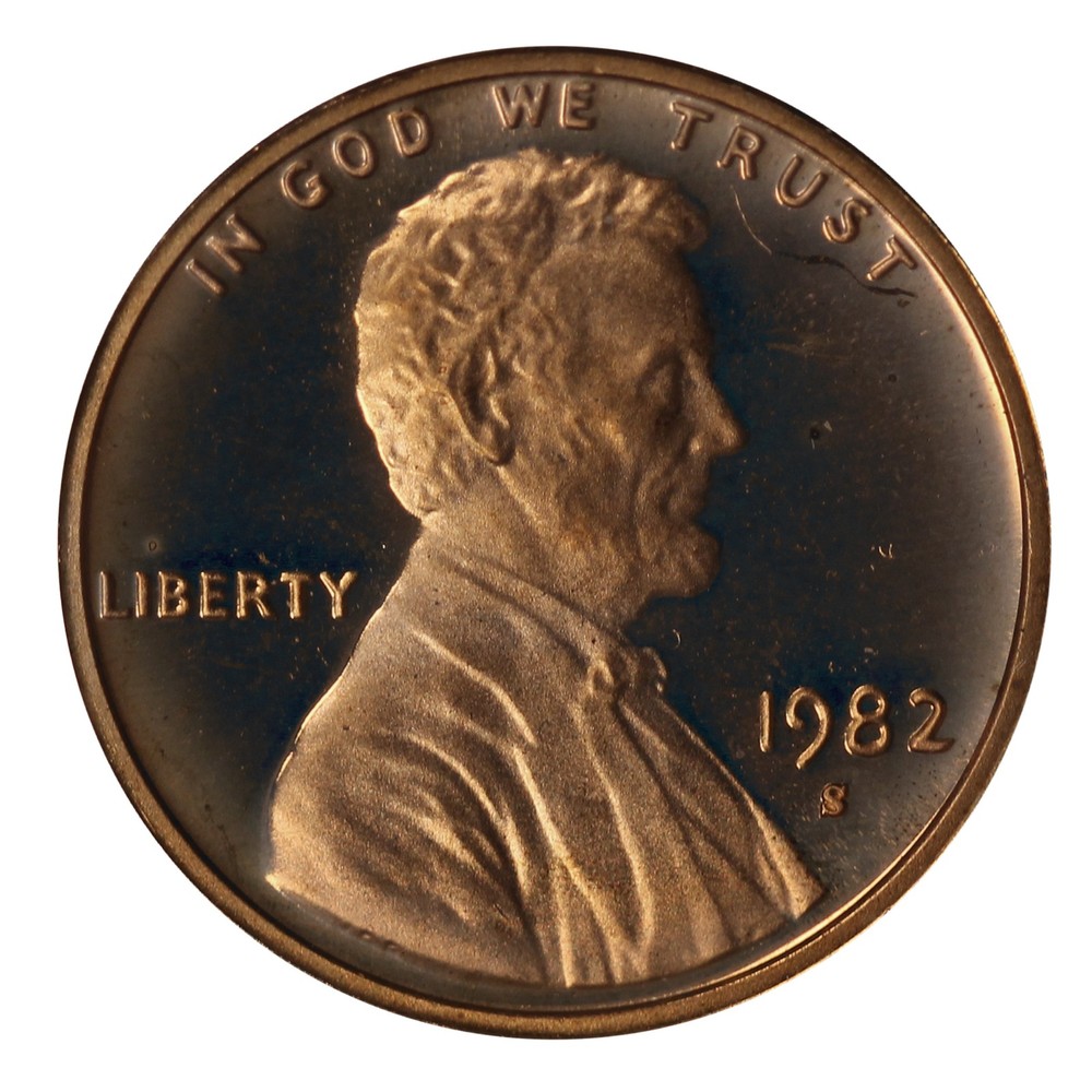 1982 -S Lincoln Memorial Cent Gem Proof Single Coin