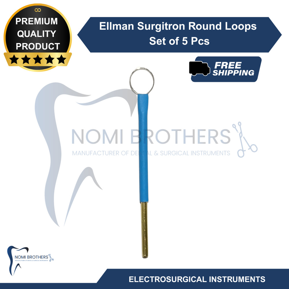 5Pc Loop Tip Set Blue Style Compatible Replacement Tips Dental Lab Kit