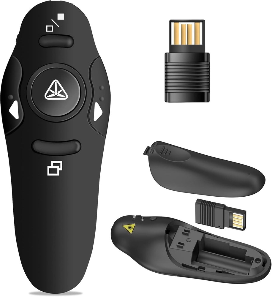 Professional USB Wireless Presenter Clicker for PowerPoint & Google Slides