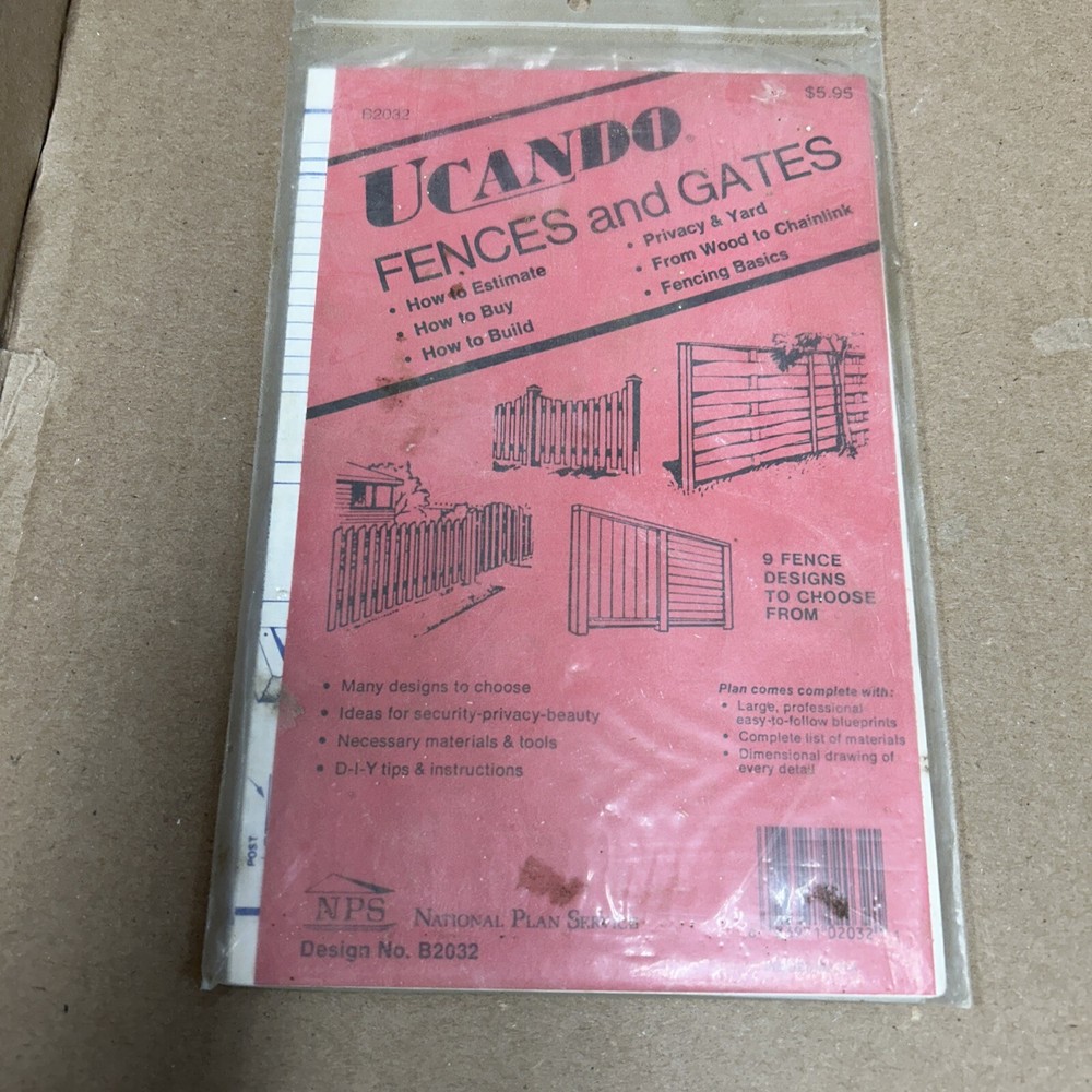 Ucando Fences&Gates Do It Yourself  Plans With Materials List