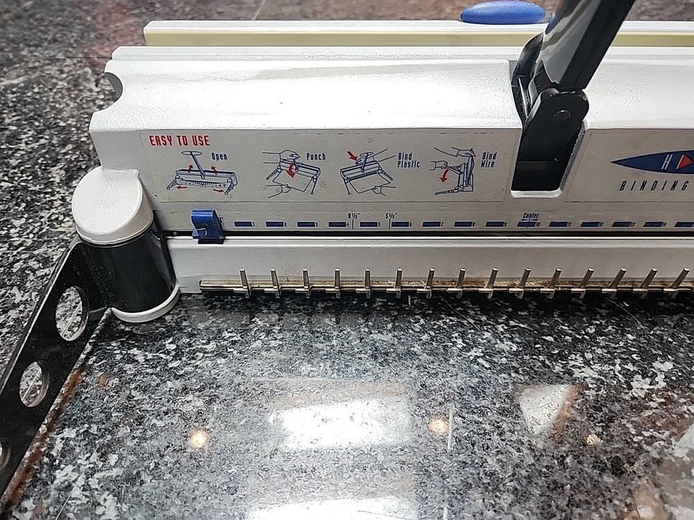 Ibico HI-Tech Binding System 19 Comb Punch Plastic Wire Machine FREE SHIP