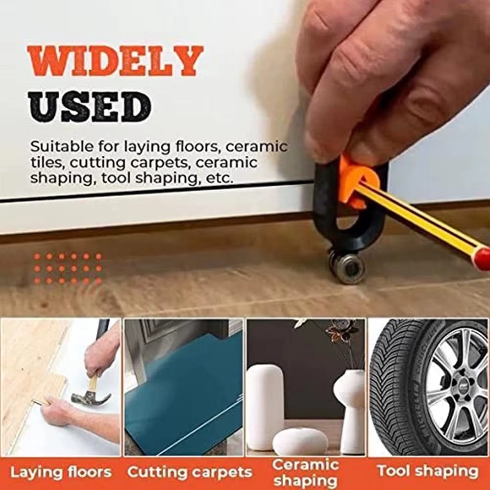 Profile Scribing Ruler Contour Gauge with Lock - Precise Scribe Tool Woodworking