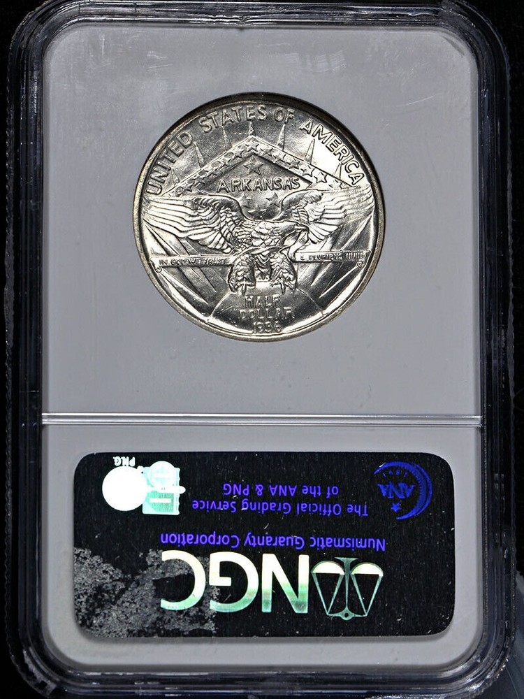 1936 Robinson-Arkansas Commemorative Half Dollar MS65 NGC - Pristine!