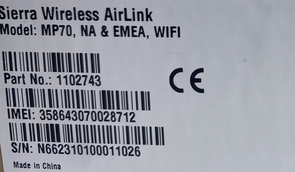 Sierra Wireless / SemTech AirLink MP70 LTE-Advanced Pro Rugged Vehicle Router