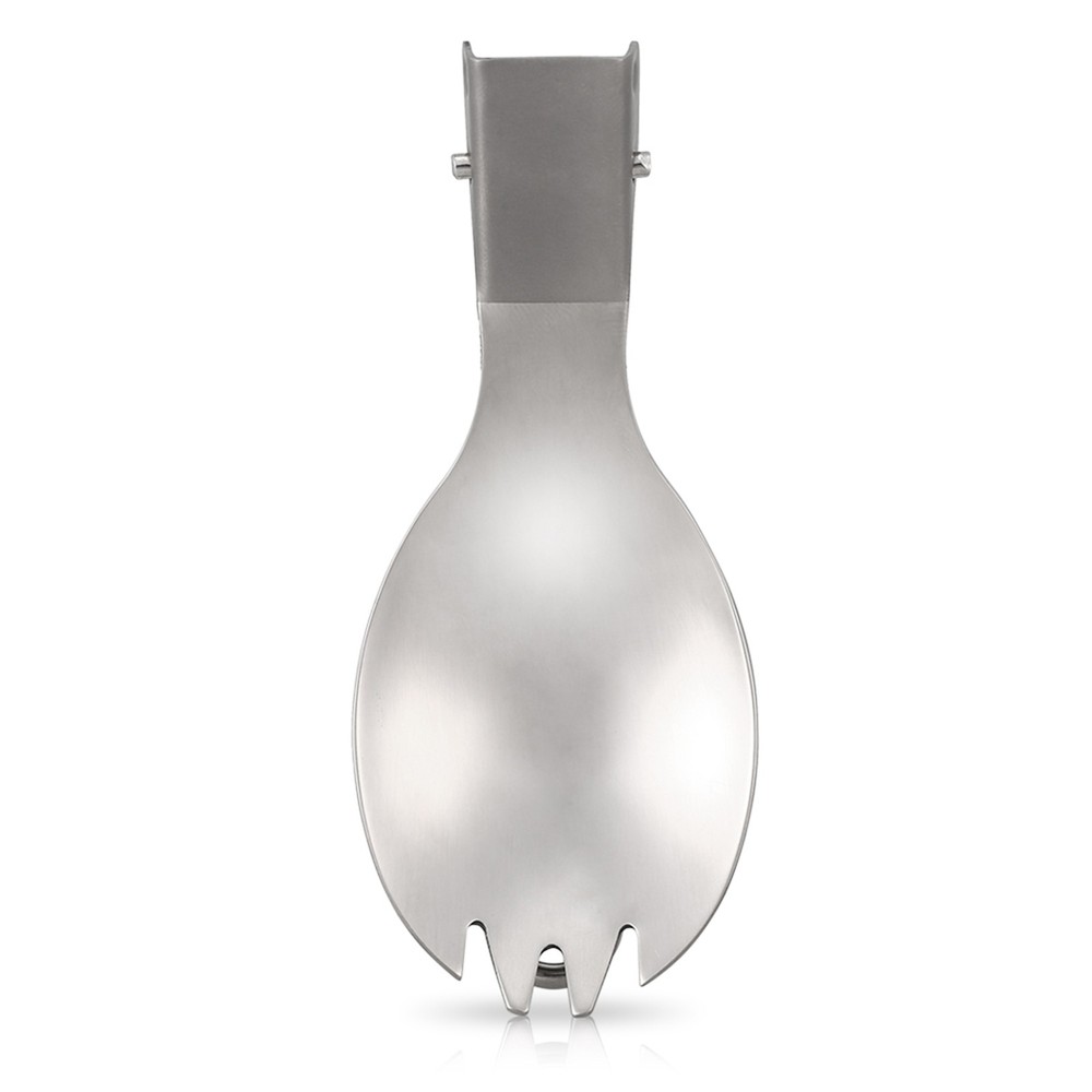 Half Polished Folding Spork Lightweight Dinner D0S0