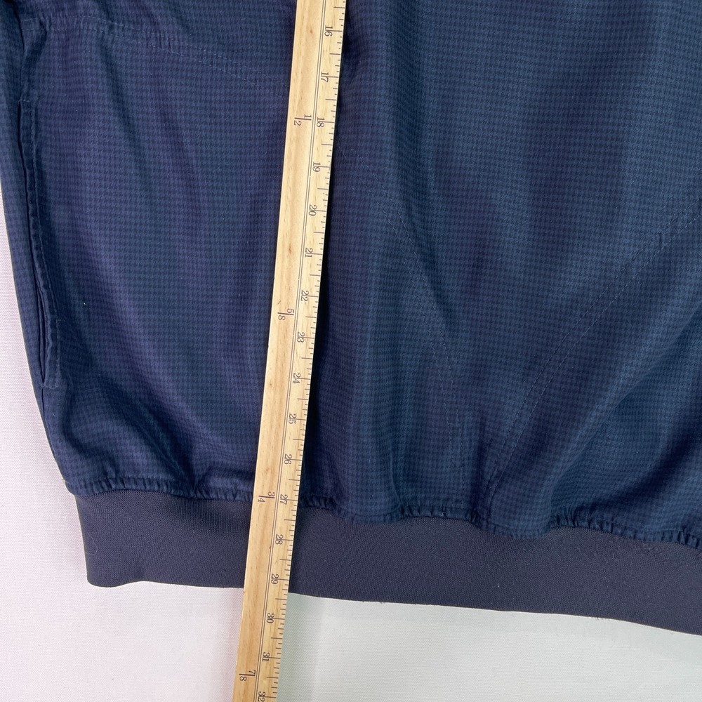Zero Restriction Mens L Blue Golf Pullover Jacket Copper Hill Microsuede