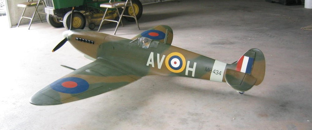 Scale Spitfire 64 inch  Giant Scale RC AIrplane Printed Plans