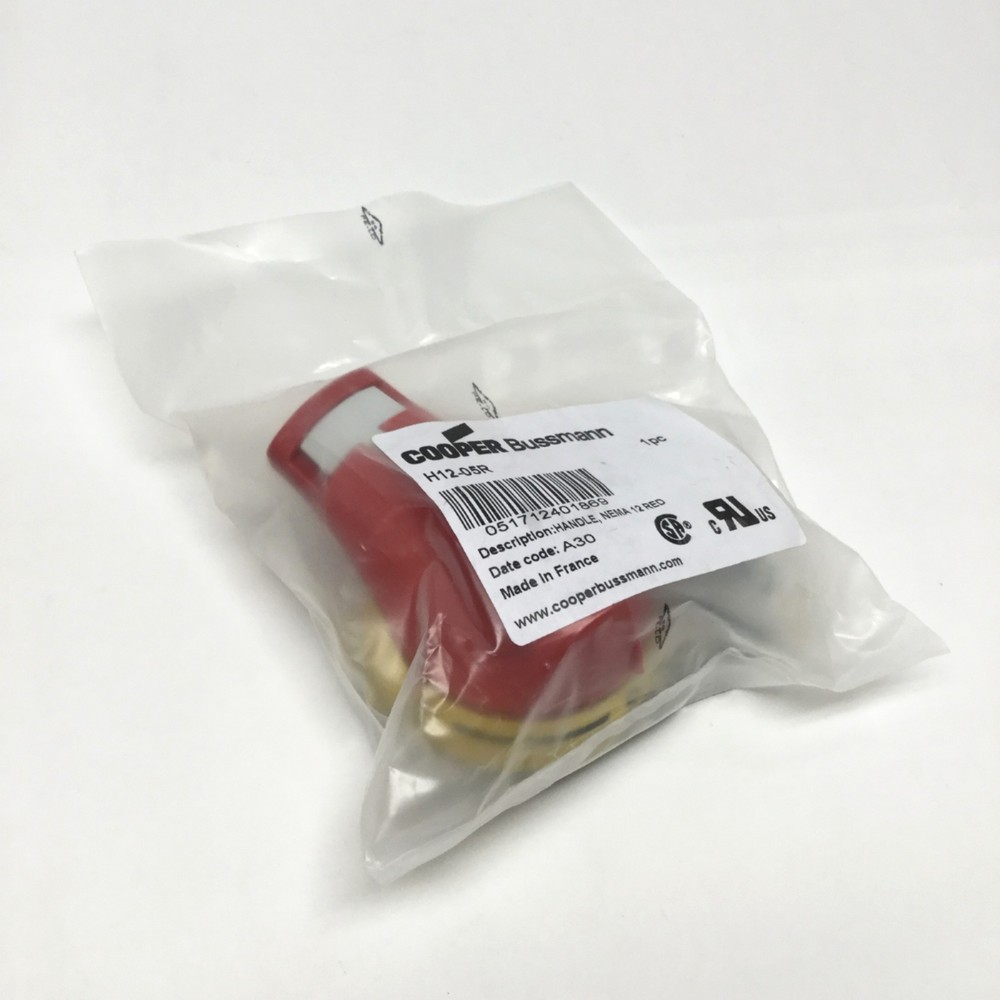 Cooper Bussmann H12-05R Padlockable Disconnect Switch Pistol Handle Operator Red