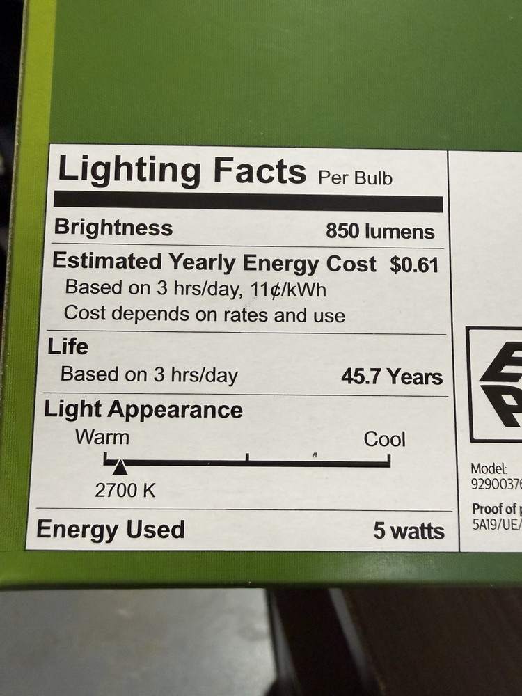 Philips Ultra Efficient 60W Equivalent Soft White A19 LED Bulb (4-Pack)