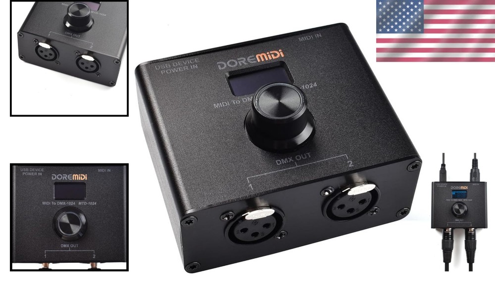 Professional MIDI to DMX Controller MTD-1024 - Modern Design, Versatile Use