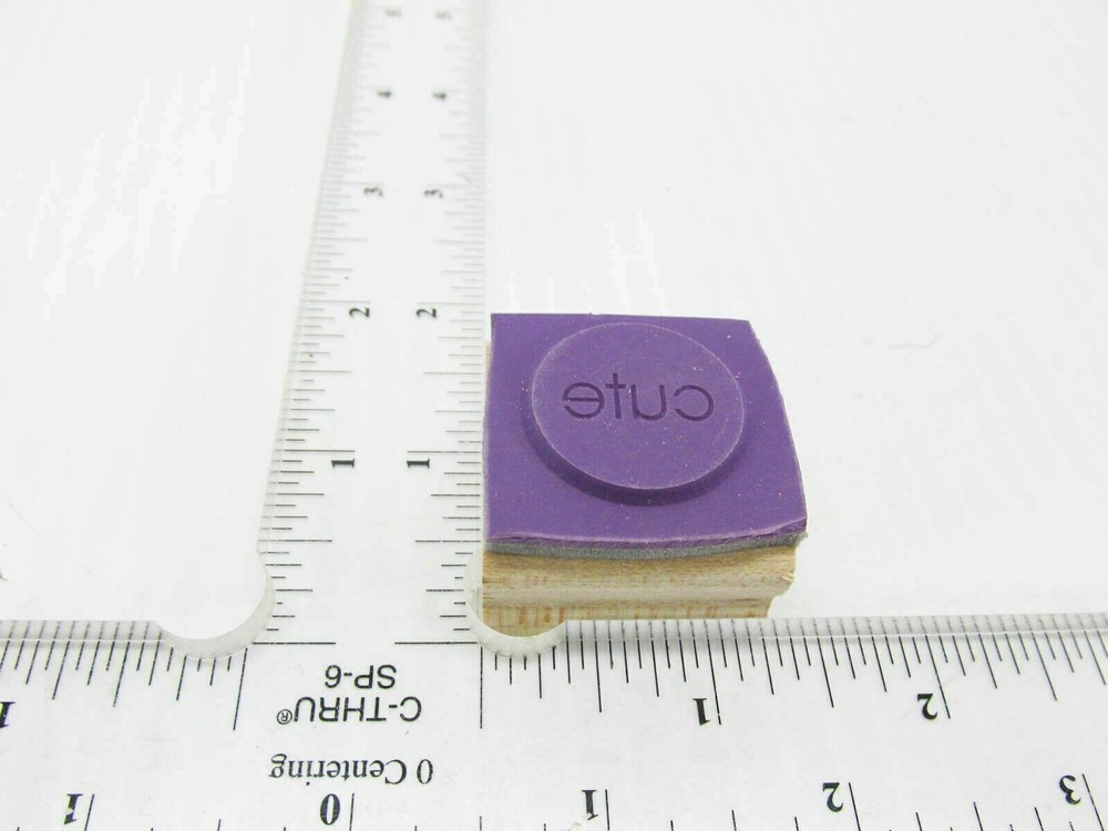 Inner Circle Says Cute Rubber Stamp - Stamp Set E77