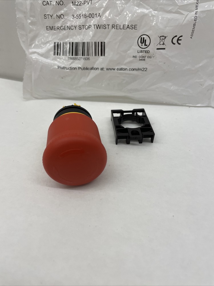 Emergency Stop Push Button Eaton M22-PVT
