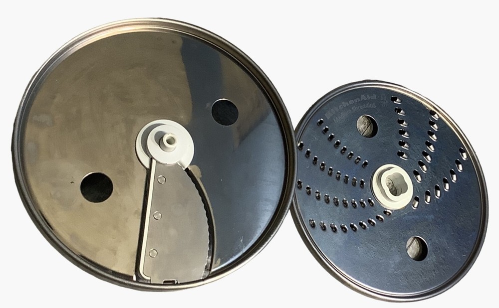 2 Kitchen Aid KFP1333 Food Processor Medium Shredding & Adjustable Slicing Discs