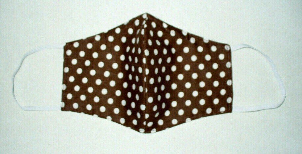Face Mask Wire Adult Cloth Brown