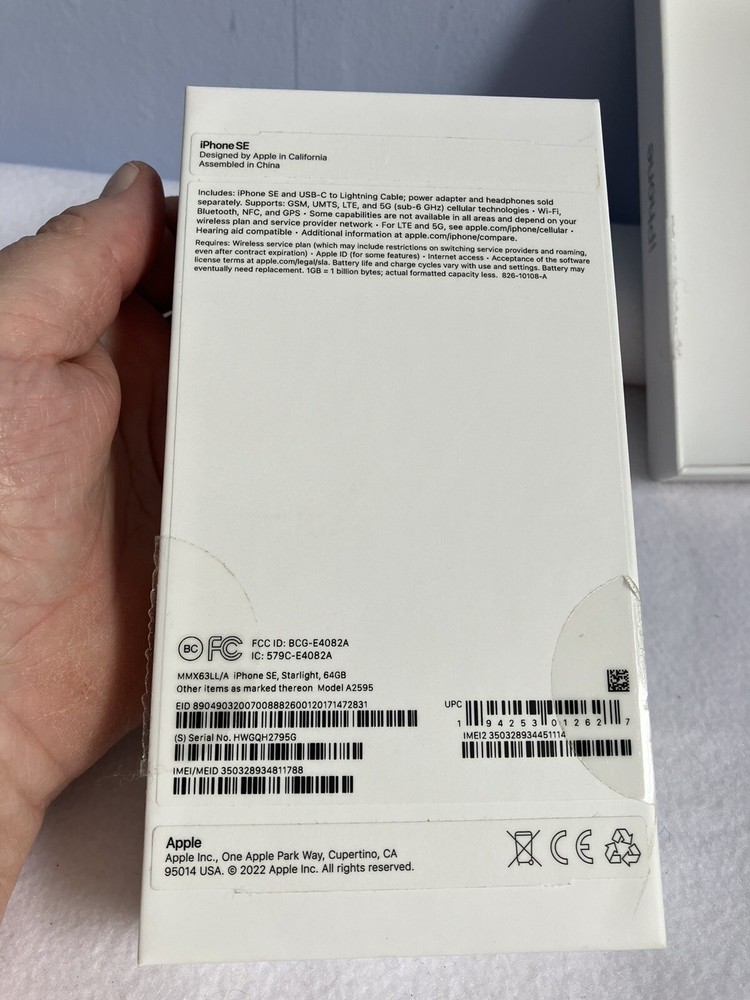 iPhone SE6 Empty Box 2022, Excellent Condition