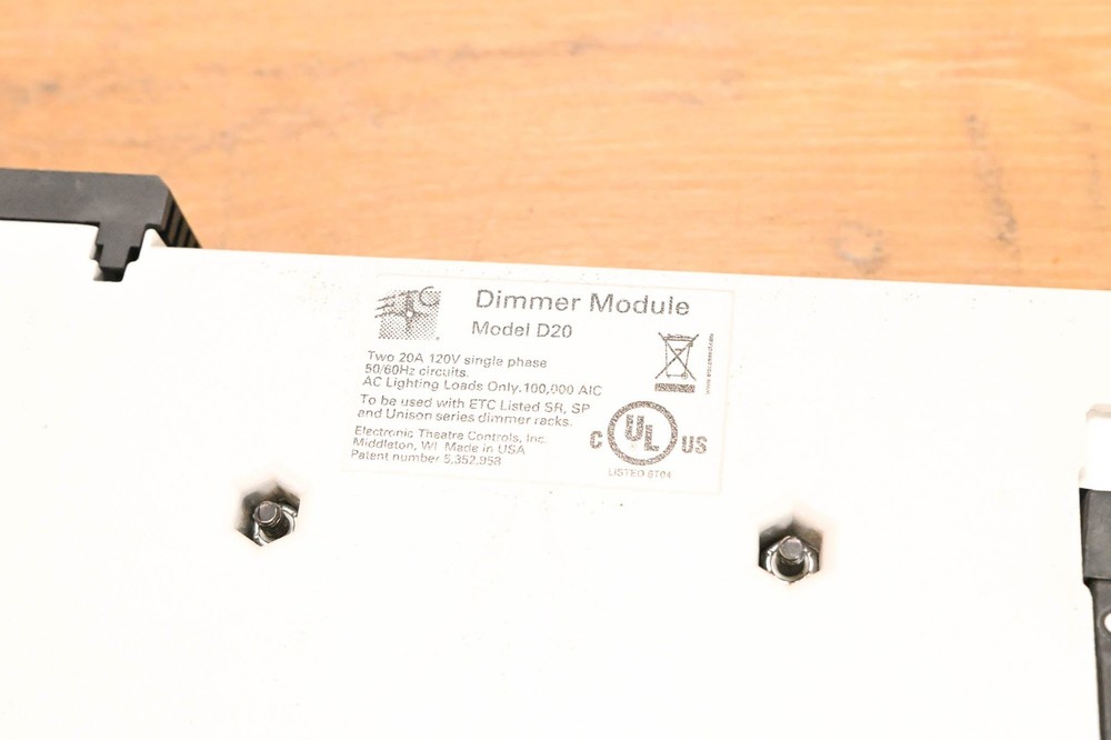 ETC D20 Dual 20A Dimmer Module (PAIR) CG01Y3M