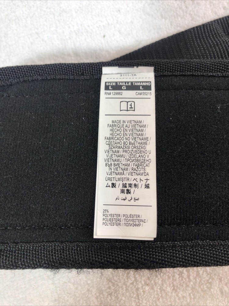 NIKE Structured Training Belt 2.0 Black / Volt Size Large RN# 129862