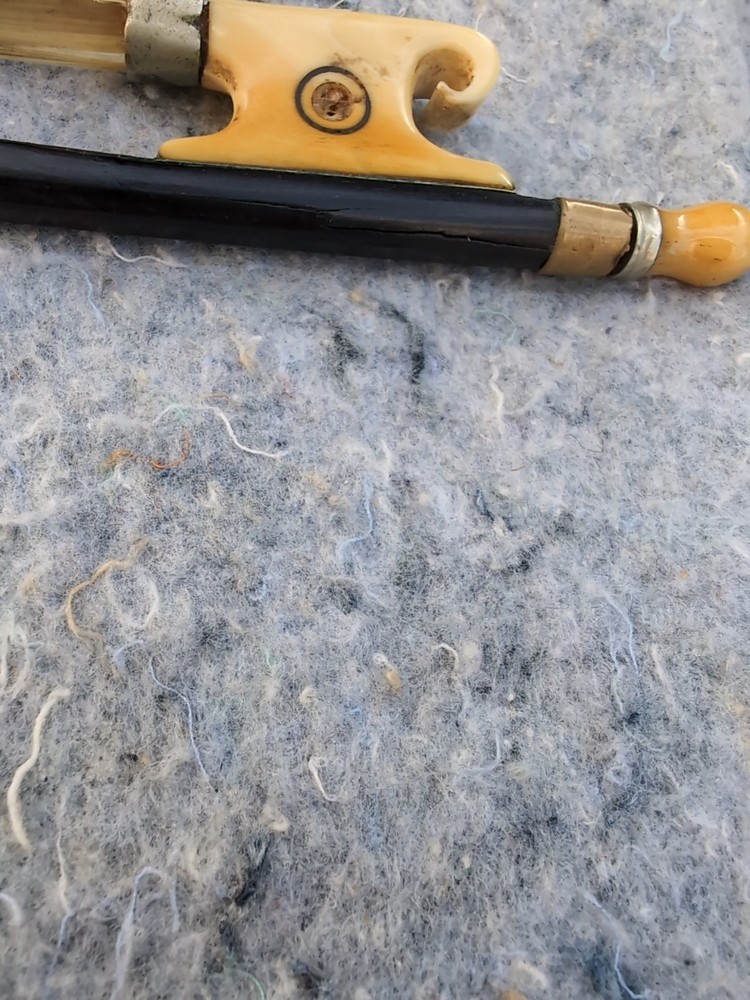 Vintage Violin Bow Has Small Fracture