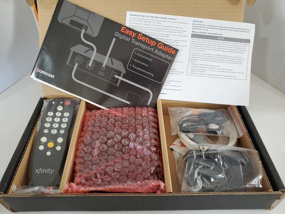 Comcast / Xfinity Digital Transport Adapter Self Installation Kit DC50X Cable