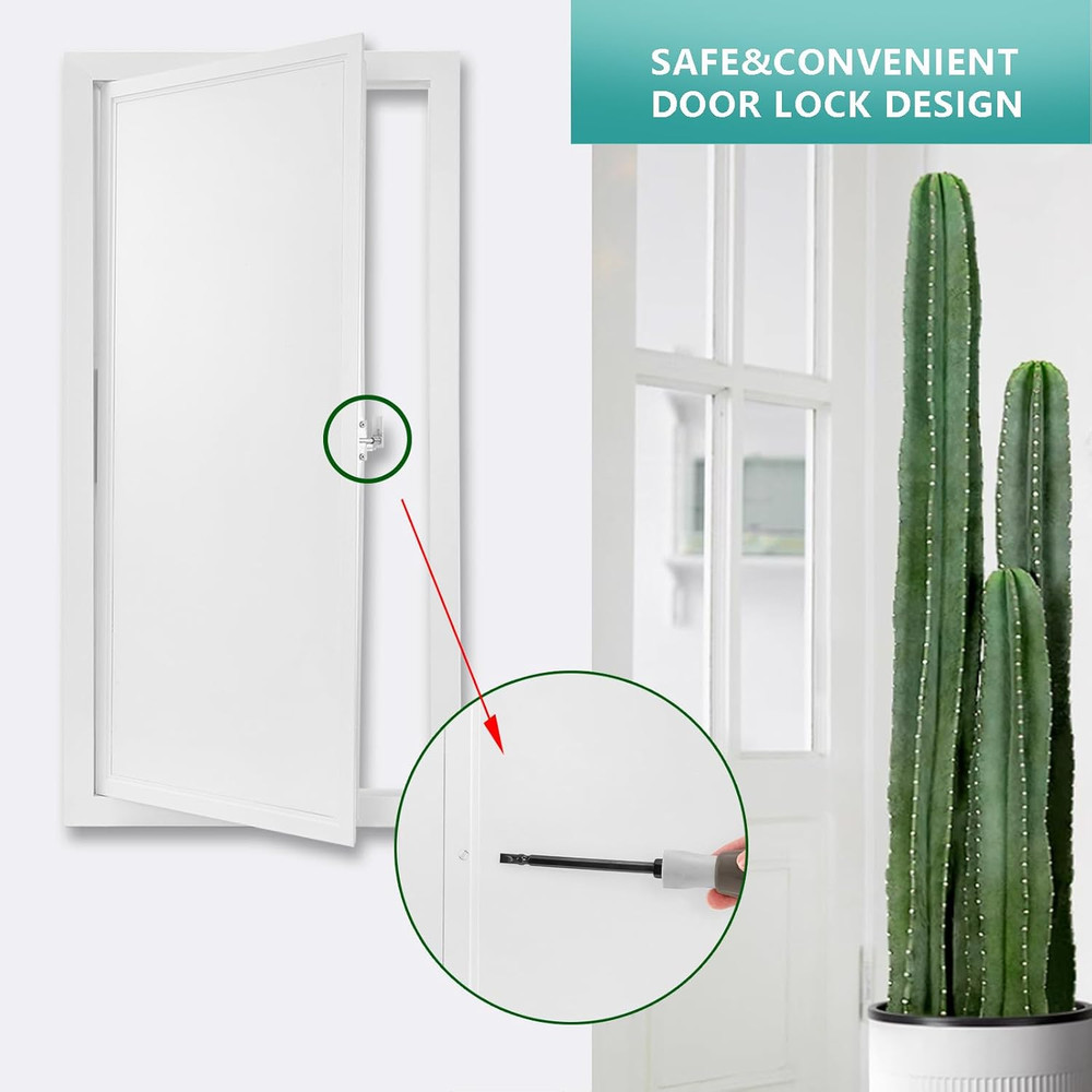 Thicken 1Mm Metal Access Panel 14 X 29, Access Panel with Screwdriver Latch, ...