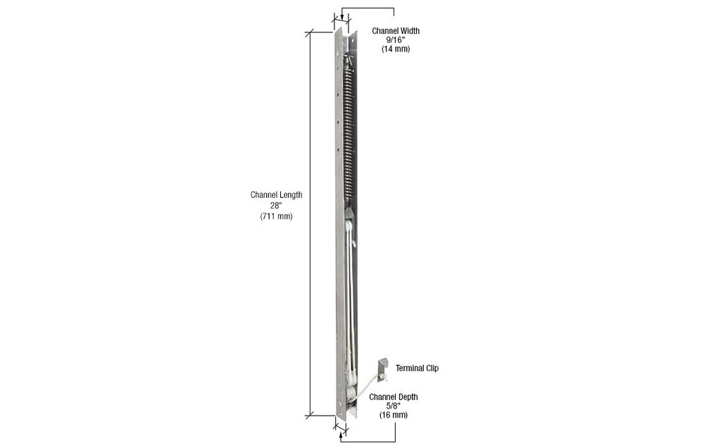 CRL 28" Window Channel Balance 5/8" Depth Sash Replacement Unit