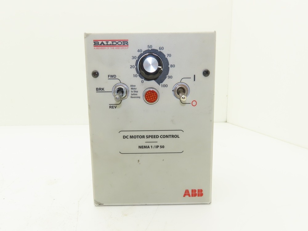 Baldor BC140-FBR DC Motor Variable Speed Control Drive 115/230V 1PH Input