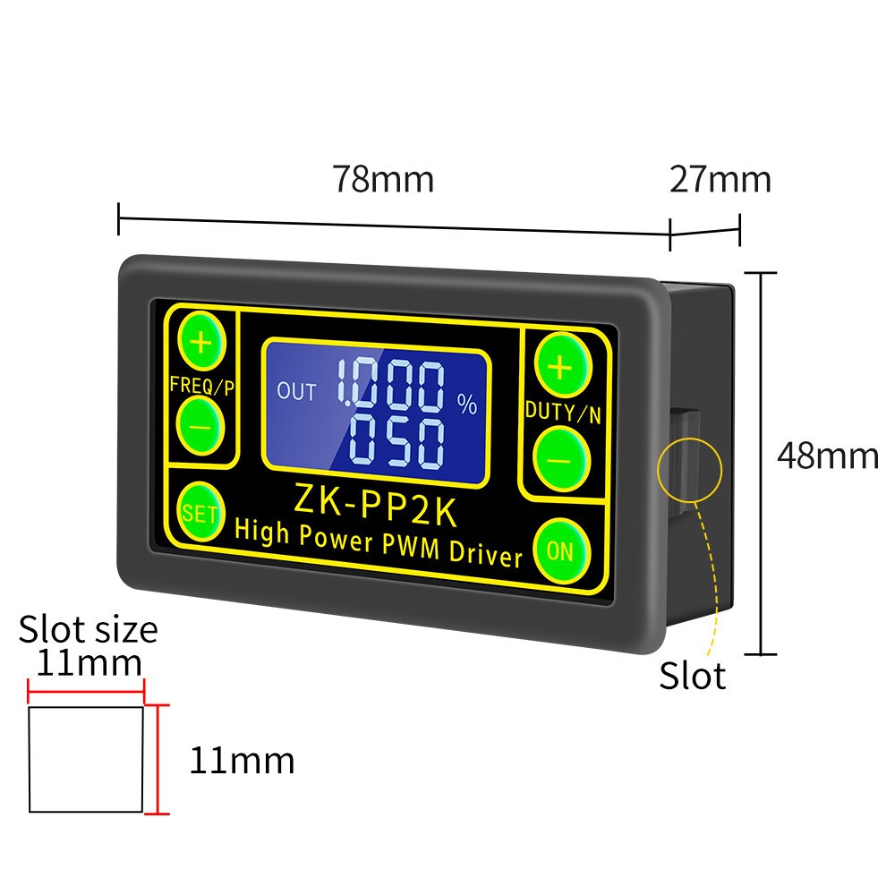 2PACK ZK-PP2K PWM Motor Speed Controller Regulator Frequency Adjustable Module