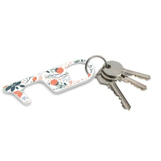 Touchie No Contact Tool Keyring Floral