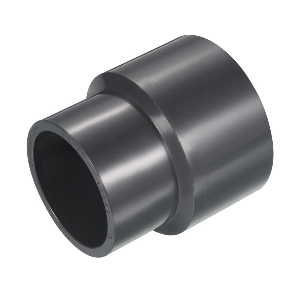 UPVC Reducer Pipe Fitting 2-1"x 2" Program Socket 80 Straight Coupling
