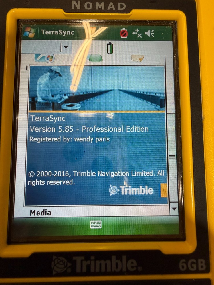 Trimble Nomad 900GLC Data Collector Rugged Handheld w/Terrasync 5.85 software