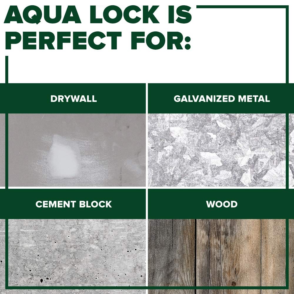 Aqua Lock Plus 100% Acrylic Water-Based Stain Blocking Primer Sealer, White, ...