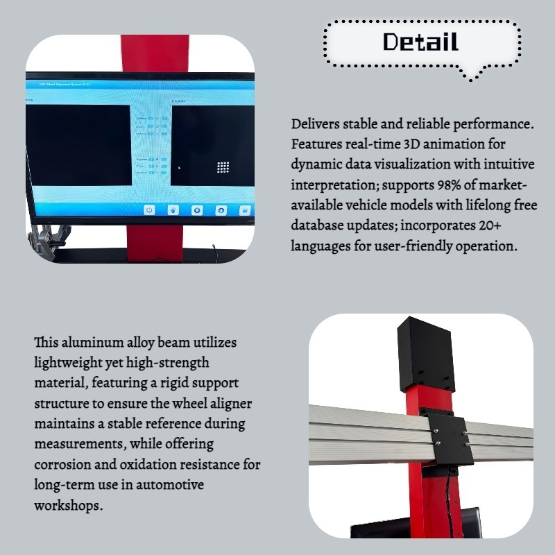 3D Wheel Alignment Machine 3D Automatic Tracking FourWheel Aligning Machine 110V