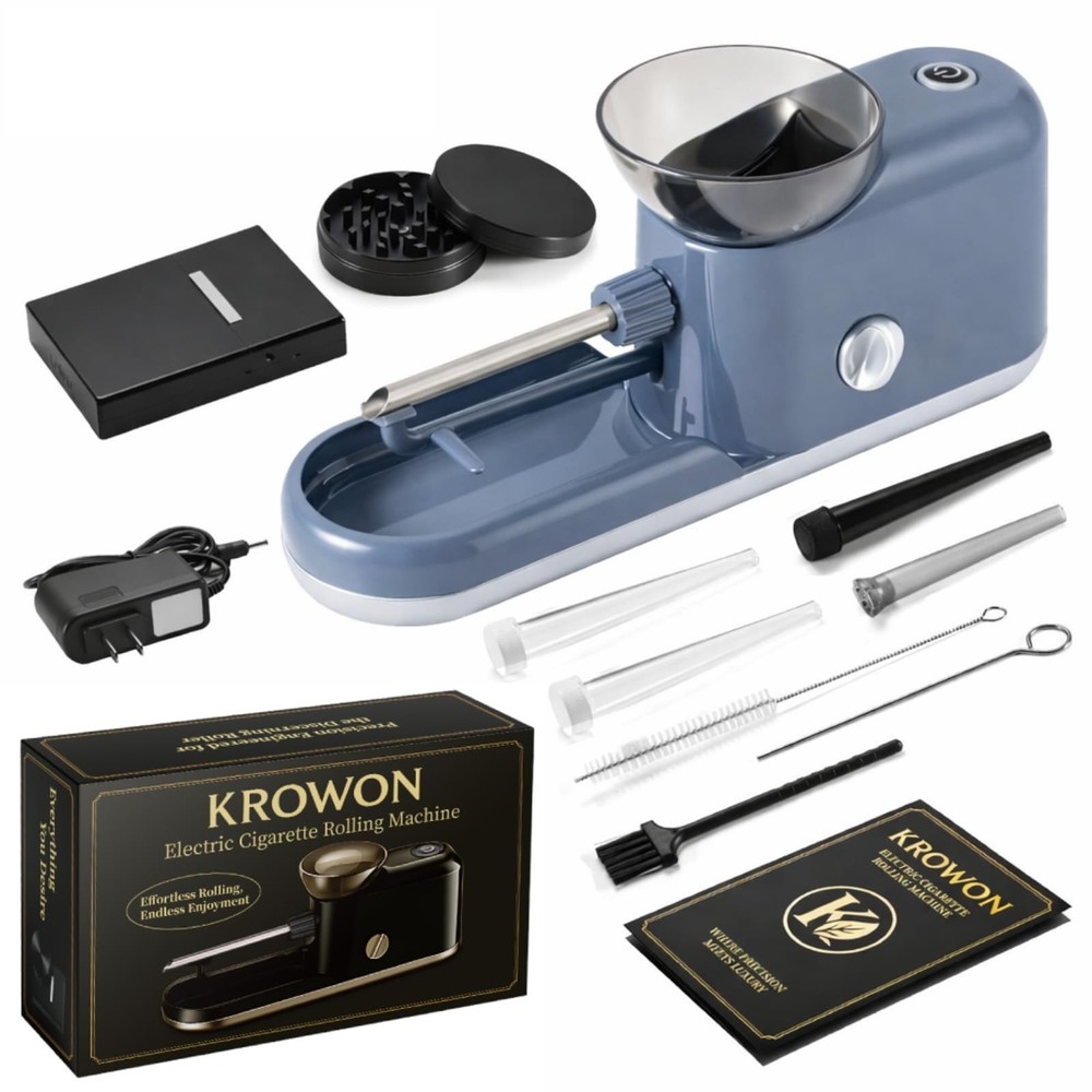 Automatic Electric Cigarette Rolling Machine - One-Touch Maker with Complete Kit