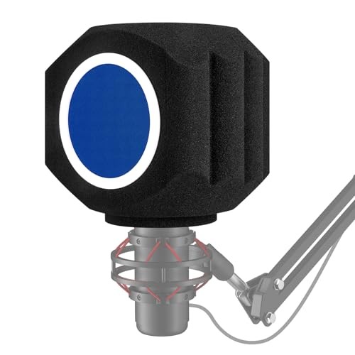 Microphone Wind Shield Pop Filter Isolation Ball, Acoustic for Record Studios Mi