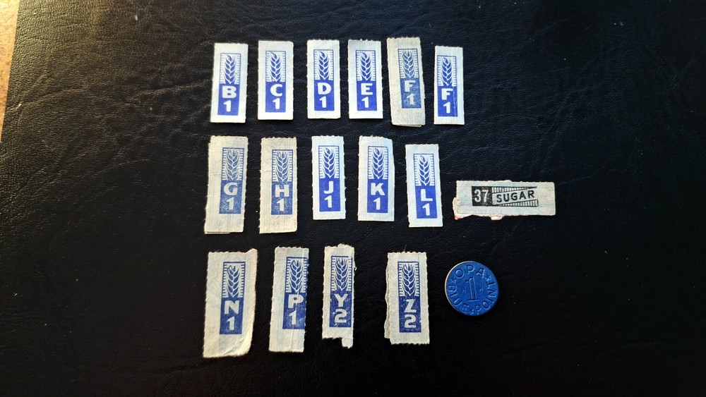 WW2  War Ration stamps & 1 token ~Free Shipping~
