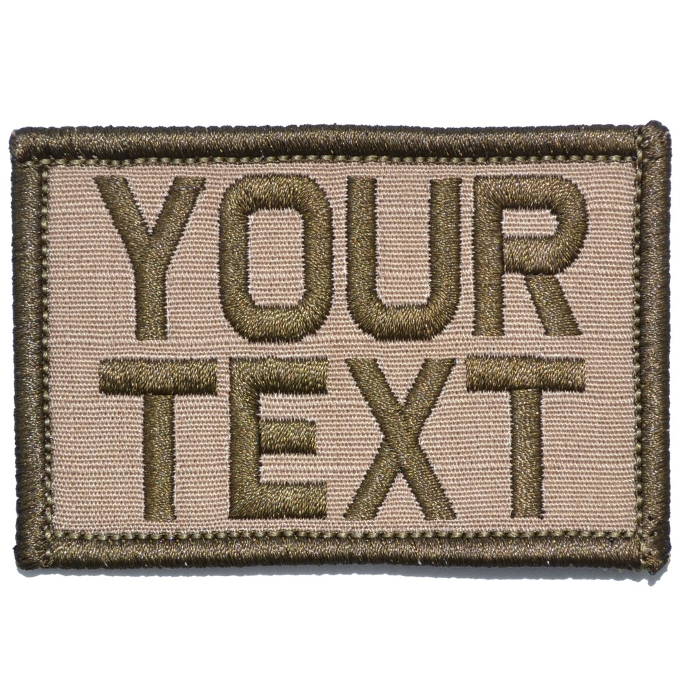 Custom 2x3 Name / Text Patch with Hook Fastener