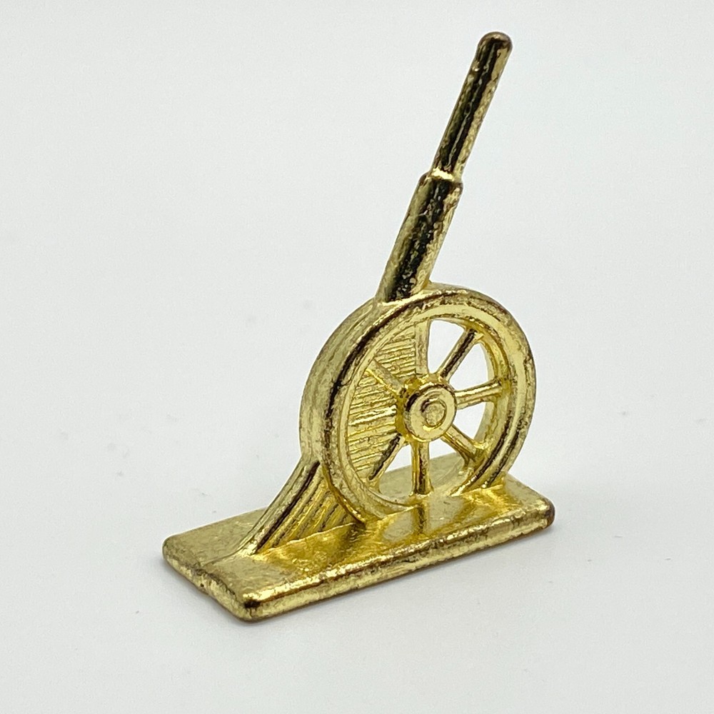 Monopoly Deluxe Golden Classic Cannon Token 1998 Replacement Pieces 1995