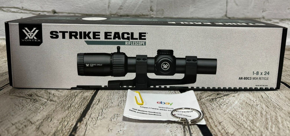 VORTEX STRIKE EAGLE 1-8X24 GEN 2 RIFLESCOPE W/ AR-BDC3 RETICLE & VORTEX Mount