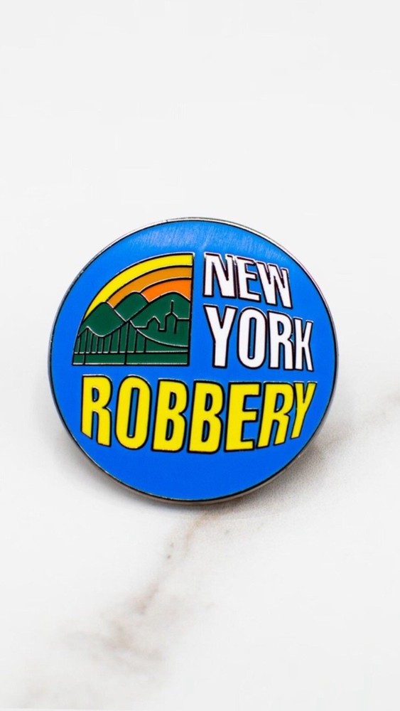 New York Robbery Enamel Pin