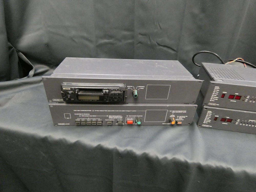 RAULAND MCZ300 Intercom/PA System - Control Unit, Casette Deck, Clock, 2 Amps
