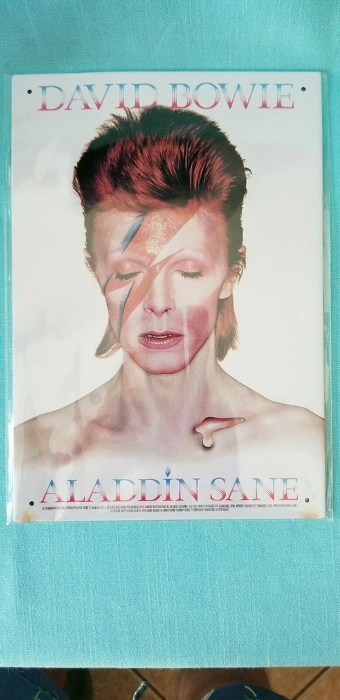 DAVID BOWIE / "ALADDIN SANE" TIN SIGN NEW