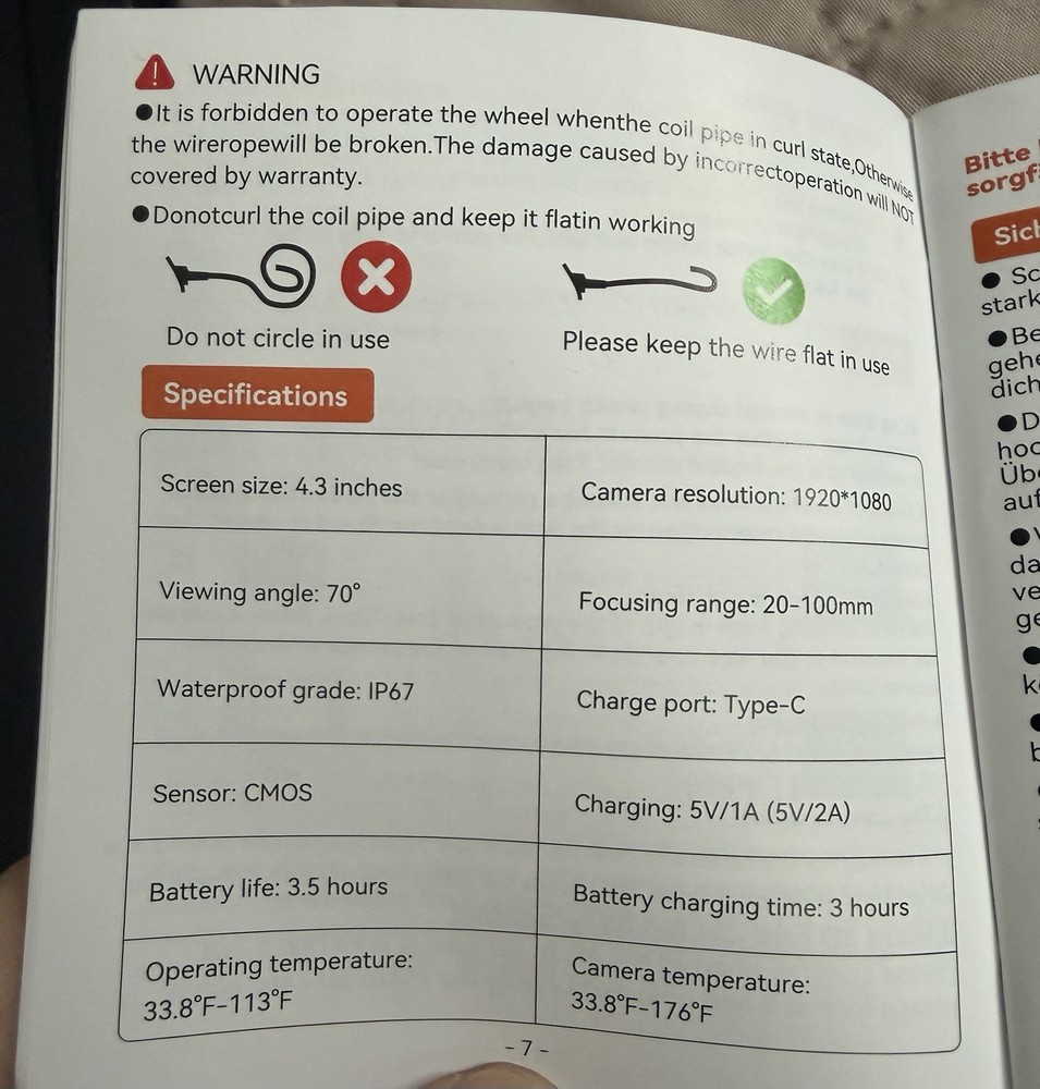 Industrial Endoscope Borescope Camera with Light