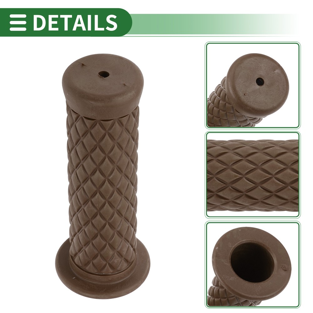 1" 25mm Motorcycle Knobs Handlebar Cover TPU Knobs Dark Brown