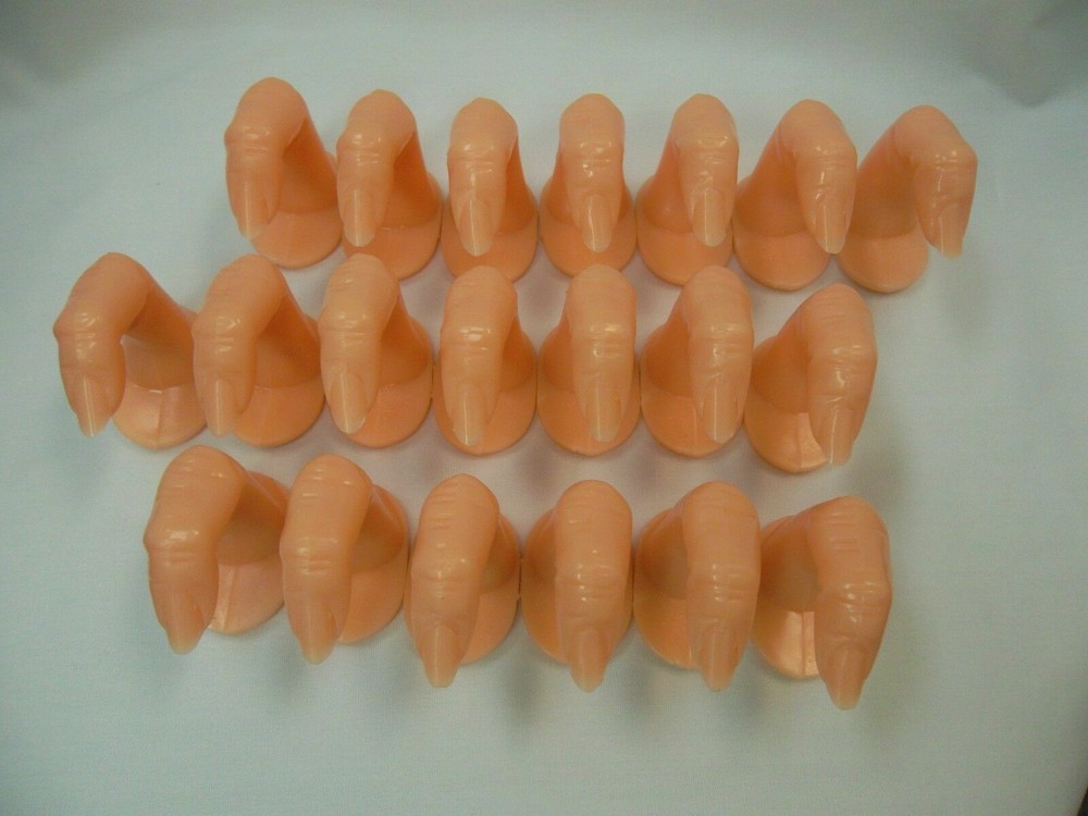 20 pcs Nail Practice Fingers Training Practice  Decoration Training for Acrylic