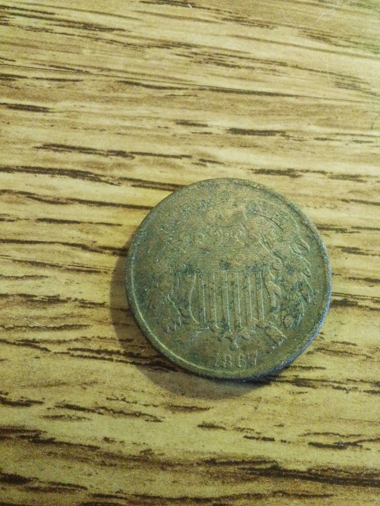 1867 2cent Coin..With Age...After Civil War!!!