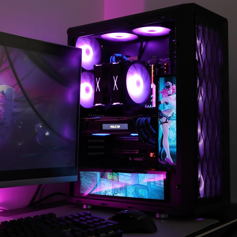 Vertical Display Board LED PC Panel | 2K HD Screen Mod Light Kit (Vetroo A6)