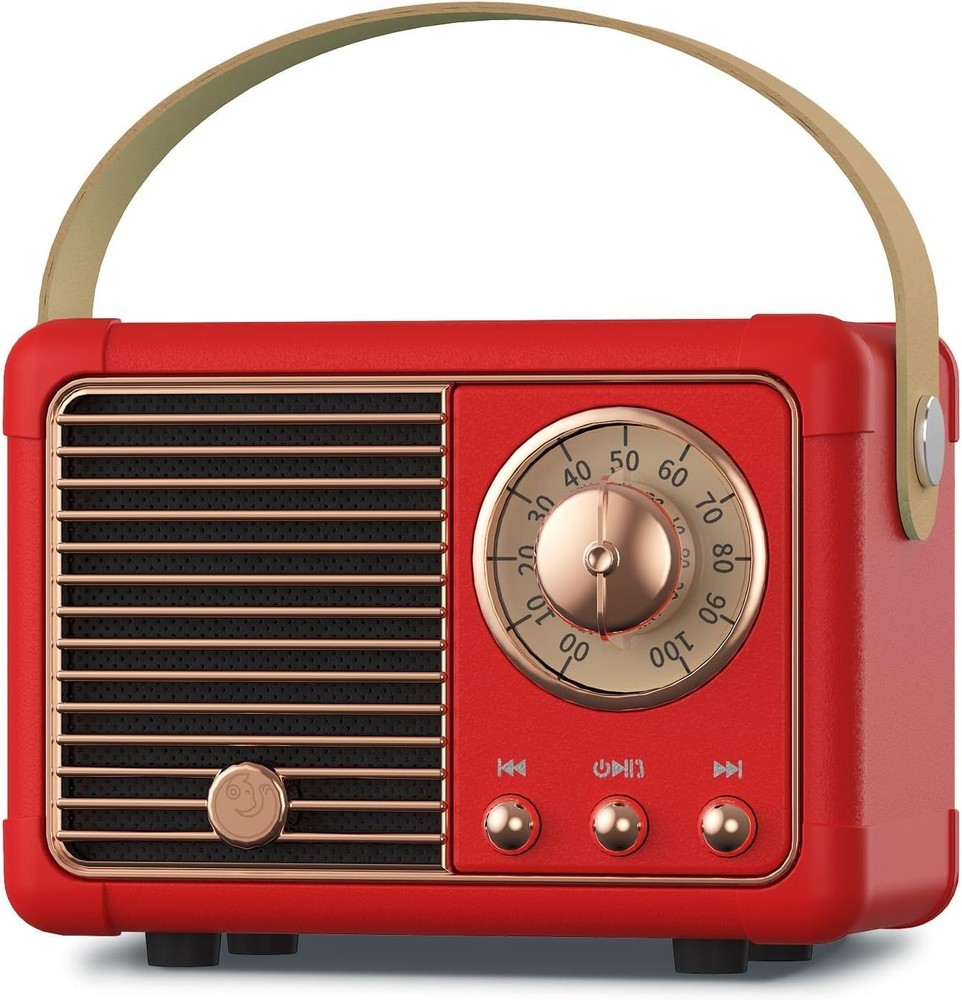 Portable Retro Bluetooth Speaker with 7-Hour Battery – Mini Wireless Delight