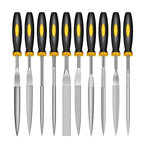 10 Pieces Mini Handheld Diamond Needle File Various Shape Raft Needle Rasper